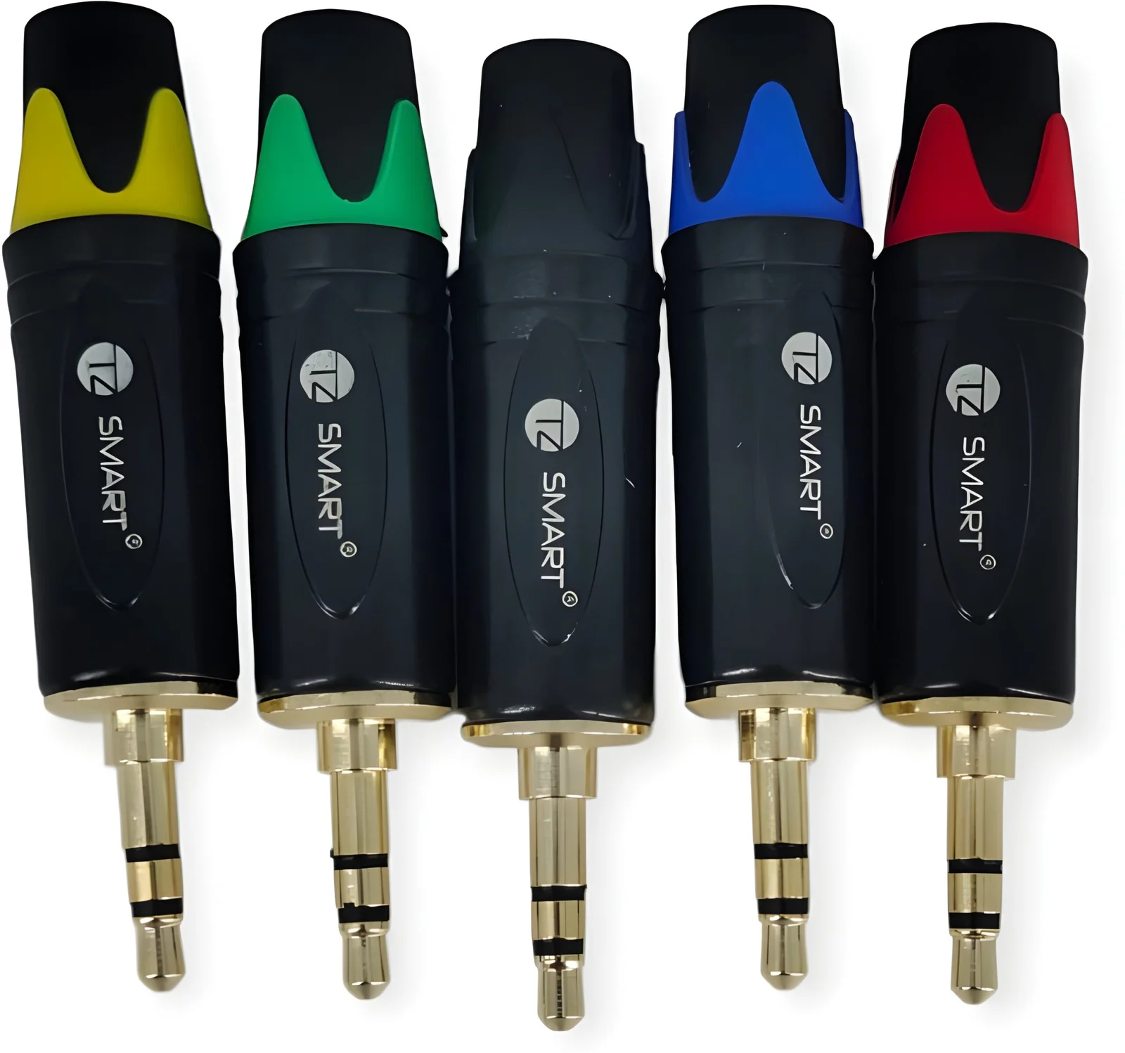 TZ SMART 3.5mm Aux Connector Headphone Jack, 3 POLE, Metal Audio jack AUX PIN (Multicolor) 5pcs