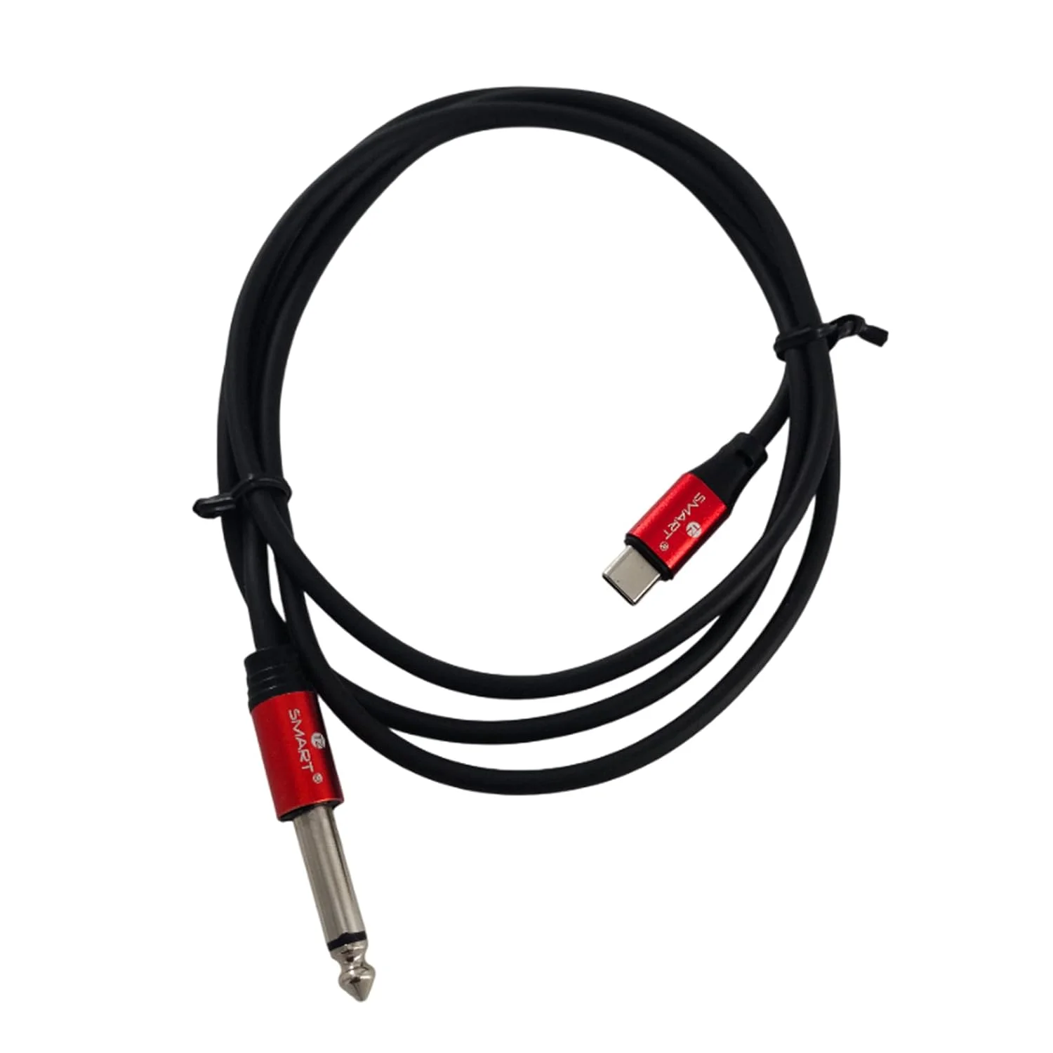 Type C to 6.35mm 1/4 Inch TS Audio Cable | Gold-Plated Type C to 6.35mm Male TS Mono Interconnect | PVC Shell Aux Adapter Cable for Amplifier, Guitar, Mixer, Speaker (1.5M)